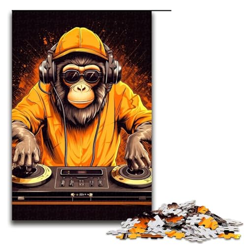 für Erwachsene 1000 Monkey Dj Musik Puzzles für Holzpuzzle Weihnachtspuzzle Geschenke 75x50cm für Erwachsene 1000 Monkey Dj Musik Puzzles für Holzpuzzle Weihnachtspuzzle Geschenke 75x50cm von QSYFNBZL