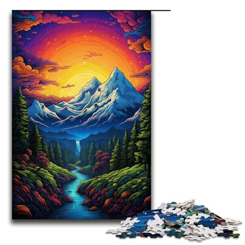 für Erwachsene 1000 Psychedelic Alps Puzzles für Holzpuzzle Weihnachtspuzzle Geschenke 75x50cm für Erwachsene 1000 Psychedelic Alps Puzzles für Holzpuzzle Weihnachtspuzzle Geschenke 75x50cm von QSYFNBZL