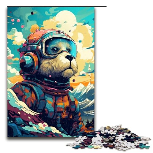 für Erwachsene 1000 Roboterotter von SplattersLots Dicke farbige Wolkenpuzzles für Holzpuzzle Weihnachtspuzzlegeschenke 75 x 50 cm von QSYFNBZL