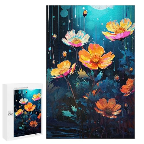 für Erwachsene 1000 farbenfrohe psychedelische Alpen Fingerkraut Puzzles für Holzpuzzle Weihnachtspuzzle Geschenke 75 x 50 cm für Erwachsene 1000 farbenfrohe psychedelische Alpen Fingerkraut Puzzles für Holzpuzzle Weihnachtspuzzle Geschenke 75 x 50 cm von QSYFNBZL