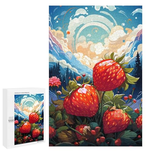 für Erwachsene 1000 farbenfrohe psychedelische Moltebeeren Puzzles für Holzpuzzle Weihnachtspuzzle Geschenke 75 x 50 cm für Erwachsene 1000 farbenfrohe psychedelische Moltebeeren Puzzles für Holzpuzzle Weihnachtspuzzle Geschenke 75 x 50 cm von QSYFNBZL