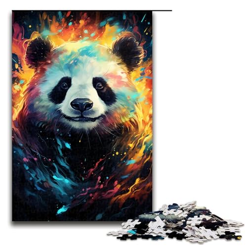 für Erwachsene 1000 farbenfrohe psychedelische Panda Puzzles für Holzpuzzle Weihnachtspuzzle Geschenke 75 x 50 cm für Erwachsene 1000 farbenfrohe psychedelische Panda Puzzles für Holzpuzzle Weihnachtspuzzle Geschenke 75 x 50 cm von QSYFNBZL