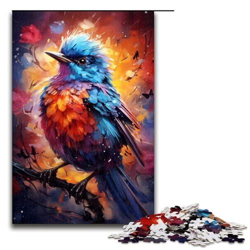 für Erwachsene 1000 farbenfrohe psychedelische Spatzen Puzzles für Holzpuzzle Weihnachtspuzzle Geschenke 75 x 50 cm für Erwachsene 1000 farbenfrohe psychedelische Spatzen Puzzles für Holzpuzzle Weihnachtspuzzle Geschenke 75 x 50 cm von QSYFNBZL
