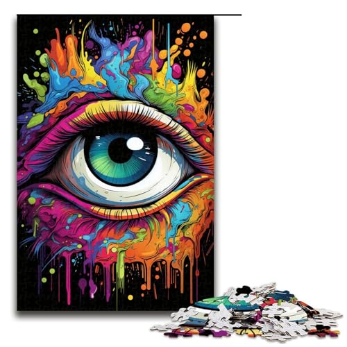 für Erwachsene 1000 psychedelische Malerei Augen Puzzles für Holzpuzzle Weihnachtspuzzle Geschenke 75x50cm für Erwachsene 1000 psychedelische Malerei Augen Puzzles für Holzpuzzle Weihnachtspuzzle Geschenke 75x50cm von QSYFNBZL