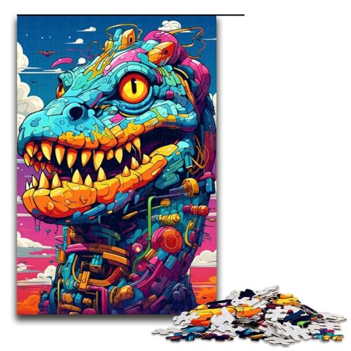 für Erwachsene 1000 teilige Roboterkrokodile von SplattersLots Dicke farbige Puzzles für Erwachsene schwieriges und anspruchsvolles Holzpuzzle 75 x 50 cm für Erwachsene 1000 teilige Roboterkrokodile von SplattersLots Dicke farbige Puzzles für Erwachsene schwieriges und anspruchsvolles Holzpuzzle 75 x 50 cm von QSYFNBZL