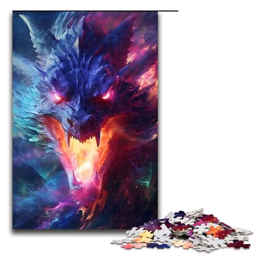 für Erwachsene 1000 teiliges Astral Dragons Fury Puzzle für Erwachsene Holzpuzzle schwierig und herausfordernd 75 x 50 cm für Erwachsene 1000 teiliges Astral Dragons Fury Puzzle für Erwachsene Holzpuzzle schwierig und herausfordernd 75 x 50 cm von QSYFNBZL