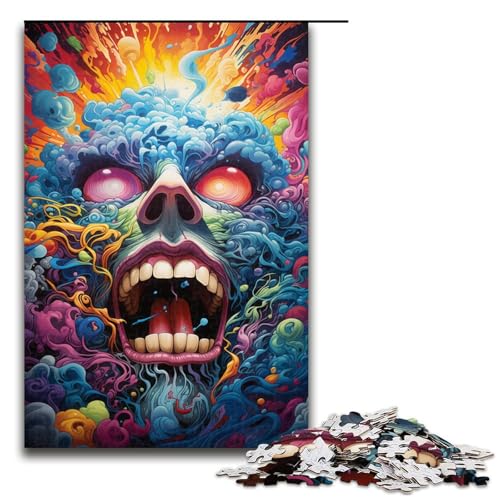 für Erwachsene 1000 teiliges Farbgemälde Monster Puzzle für Erwachsene Holzpuzzle schwierig und herausfordernd 75 x 50 cm für Erwachsene 1000 teiliges Farbgemälde Monster Puzzle für Erwachsene Holzpuzzle schwierig und herausfordernd 75 x 50 cm von QSYFNBZL