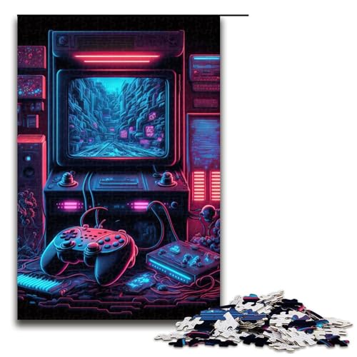 für Erwachsene 1000 teiliges Neon Spiel Puzzle für Erwachsene Holzpuzzle schwierig und herausfordernd 75 x 50 cm für Erwachsene 1000 teiliges Neon Spiel Puzzle für Erwachsene Holzpuzzle schwierig und herausfordernd 75 x 50 cm von QSYFNBZL