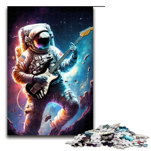 für Erwachsene 1000 teiliges Puzzle Astronaut spielt Gitarre Holzpuzzle schwierig und herausfordernd 75 x 50 cm für Erwachsene 1000 teiliges Puzzle Astronaut spielt Gitarre Holzpuzzle schwierig und herausfordernd 75 x 50 cm von QSYFNBZL
