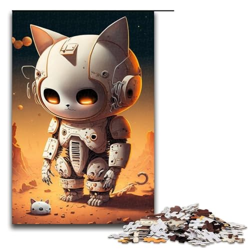 für Erwachsene 1000 teiliges Puzzle mit Weltraum Katzenmotiv Holzpuzzle schwierig und herausfordernd 75 x 50 cm für Erwachsene 1000 teiliges Puzzle mit Weltraum Katzenmotiv Holzpuzzle schwierig und herausfordernd 75 x 50 cm von QSYFNBZL