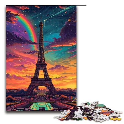 für Erwachsene 1000 teiliges Puzzle mit dem Eiffelturm in Frankreich für Erwachsene Holzpuzzle schwierig und herausfordernd 75 x 50 cm für Erwachsene 1000 teiliges Puzzle mit dem Eiffelturm in Frankreich für Erwachsene Holzpuzzle schwierig und herausfordernd 75 x 50 cm von QSYFNBZL