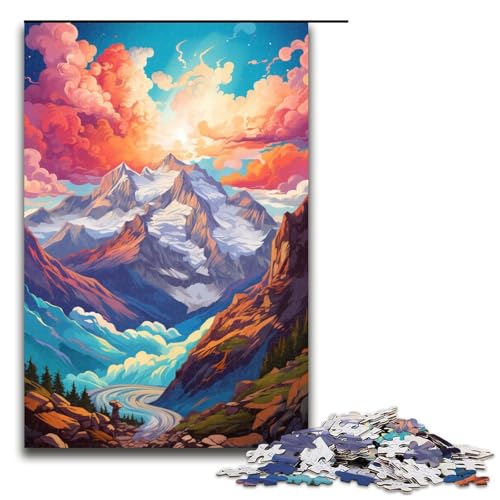 für Erwachsene 1000 teiliges Schweizer Jungfrau Farbpuzzle für Erwachsene Holzpuzzle schwierig und herausfordernd 75 x 50 cm für Erwachsene 1000 teiliges Schweizer Jungfrau Farbpuzzle für Erwachsene Holzpuzzle schwierig und herausfordernd 75 x 50 cm von QSYFNBZL