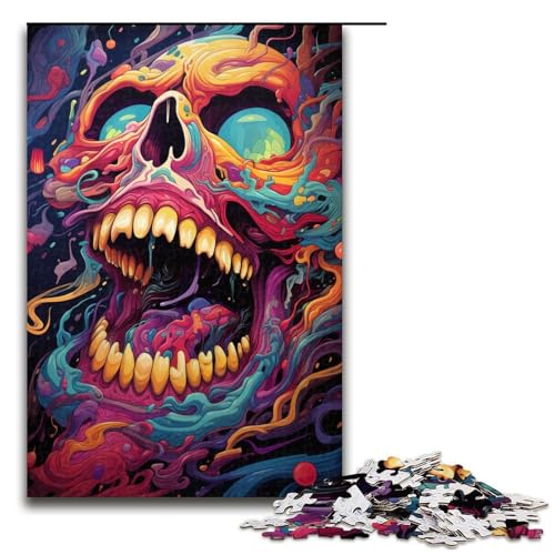 für Erwachsene 1000 teiliges farbenfrohes Kunstmonster Puzzle für Erwachsene schwieriges und anspruchsvolles Holzpuzzle 75 x 50 cm für Erwachsene 1000 teiliges farbenfrohes Kunstmonster Puzzle für Erwachsene schwieriges und anspruchsvolles Holzpuzzle 75 x 50 cm von QSYFNBZL