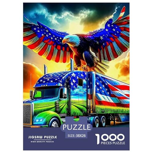 Adler Muster Puzzle 1000 Teile Für Erwachsene Und Kinder Raptor Adler Impossible Geschicklichkeitsspiel Interaktives Spielzeug Home Dekoration in Bewährter Qualität 38x26cm/1000pcs von QTIVARLEN