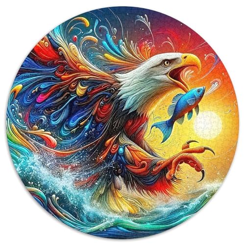 Adler Muster Puzzle 1000 Teile Für Erwachsene Und Kinder Raptor Adler Impossible Geschicklichkeitsspiel Klassische Geschenk Home Dekoration Clevere Rätsel 1000pcs (67.5x67.5cm) von QTIVARLEN