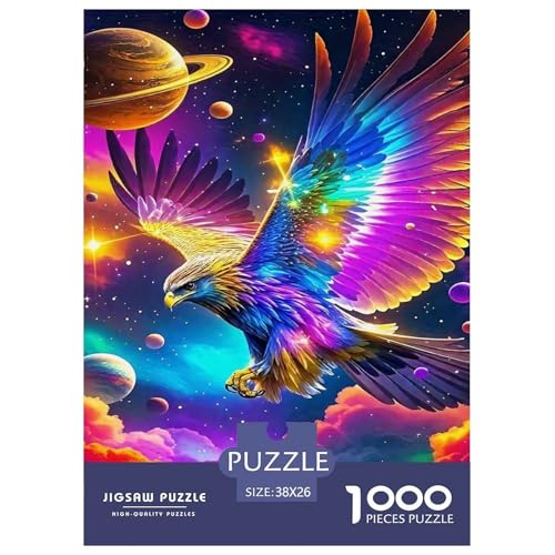 Adler Muster Puzzle 1000 Teile Für Erwachsene Und Kinder Raptor Adler Impossible Geschicklichkeitsspiel Klassische Geschenk Wunderschönes Dekoration Clevere Rätsel 38x26cm/1000pcs von QTIVARLEN