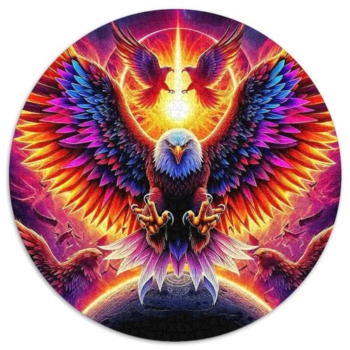 Adler Muster Puzzle 1000 Teile Für Erwachsene Und Kinder Raptor Adler Lernspiel Interaktives Spielzeug Wunderschönes Dekoration in Bewährter Qualität 1000pcs (67.5x67.5cm) von QTIVARLEN