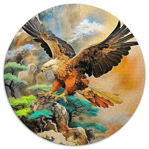 Adler Muster Puzzle 1000 Teilige Für Erwachsene Und Kinder Raptor Adler Herausforderung Spiel Pädagogisches Spielzeug Home Dekoration Clevere Rätsel 1000pcs (67.5x67.5cm) von QTIVARLEN