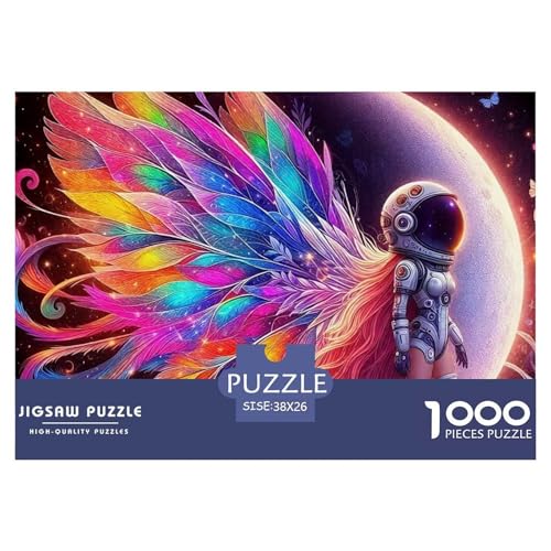 Astronaut Puzzle 1000 Teile Für Erwachsene Und Kinder Space Style Lernspiel Pädagogisches Spielzeug Home Dekoration in Bewährter Qualität 38x26cm/1000pcs von QTIVARLEN