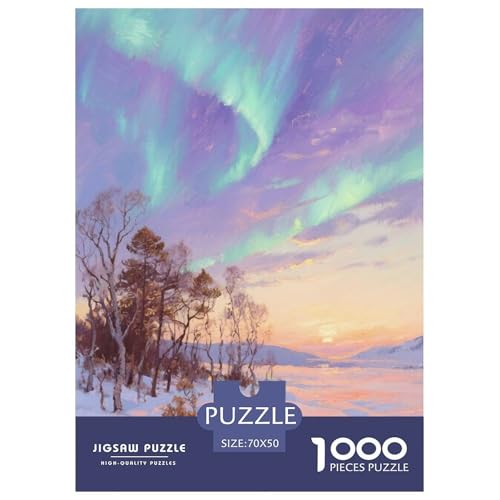 Aurora Stil Farbenfrohes Puzzle 1000 Stück Bewährter Qualität Erwachsene Kinder Schöne Landschaft Geschicklichkeitsspiel Geschenke Frauen Home Dekoration 70x50cm/1000pcs Aurora Stil Farbenfrohes Puzzle 1000 Stück Bewährter Qualität Erwachsene Kinder Schöne Landschaft Geschicklichkeitsspiel Geschenke Frauen Home Dekoration 70x50cm/1000pcs von QTIVARLEN