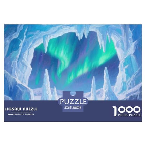 Aurora Stil Farbenfrohes Puzzle 1000 Stück Bewährter Qualität Erwachsene Kinder Schöne Landschaft Puzzlespiele Familie Geschenke Männer Home Dekoration 38x26cm/1000pcs von QTIVARLEN