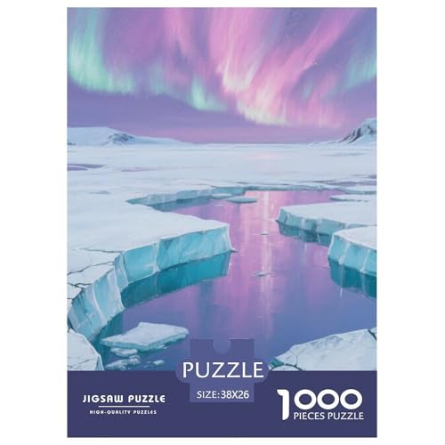 Aurora Stil Farbenfrohes Puzzle 1000 Stück Bewährter Qualität Für Erwachsene Und Kinder Schöne Landschaft Geschicklichkeitsspiel Geschenke Für Frauen Pädagogisches Spielzeug 38x26cm/1000pcs von QTIVARLEN