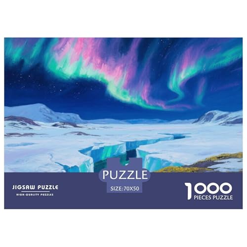 Aurora Stil Farbenfrohes Puzzle 1000 Teile Bewährter Qualität Erwachsene Kinder Schöne Landschaft Geschicklichkeitsspiel Geschenke Frauen Home Dekoration 70x50cm/1000pcs von QTIVARLEN