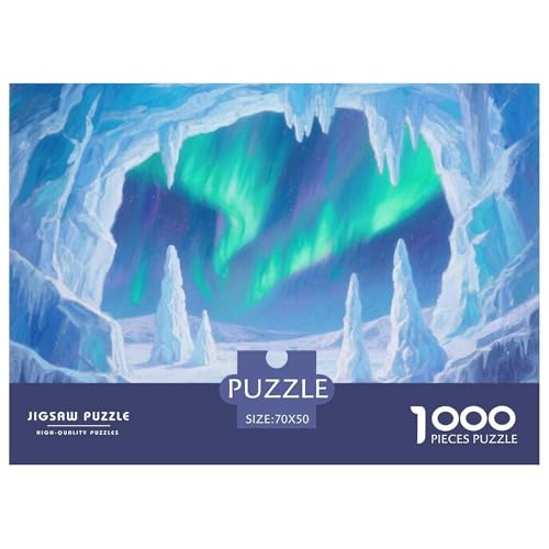 Aurora Stil Farbenfrohes Puzzle 1000 Teile Bewährter Qualität Erwachsene Kinder Schöne Landschaft Geschicklichkeitsspiel Geschenke Männer Pädagogisches Spielzeug 70x50cm/1000pcs von QTIVARLEN