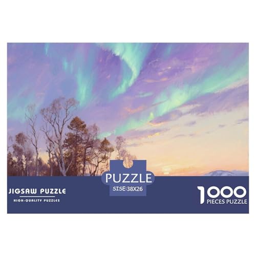 Aurora Stil Farbenfrohes Puzzle 1000 Teile Bewährter Qualität Erwachsene Kinder Schöne Landschaft Herausforderndes Rätsel Geschenke Frauen Home Dekoration 38x26cm/1000pcs Aurora Stil Farbenfrohes Puzzle 1000 Teile Bewährter Qualität Erwachsene Kinder Schöne Landschaft Herausforderndes Rätsel Geschenke Frauen Home Dekoration 38x26cm/1000pcs von QTIVARLEN