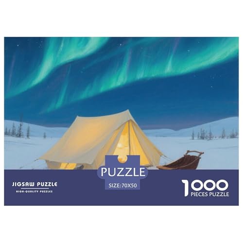 Aurora Stil Farbenfrohes Puzzle 1000 Teile Bewährter Qualität Erwachsene Kinder Schöne Landschaft Puzzlespiele Familie Geschenke Frauen Wanddekoration 70x50cm/1000pcs von QTIVARLEN