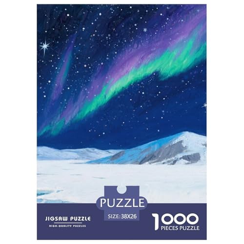 Aurora Stil Farbenfrohes Puzzle 1000 Teile Bewährter Qualität Für Erwachsene Und Kinder Schöne Landschaft Herausforderndes Rätsel Geschenke Für Männer Pädagogisches Spielzeug 38x26cm/1000pcs von QTIVARLEN