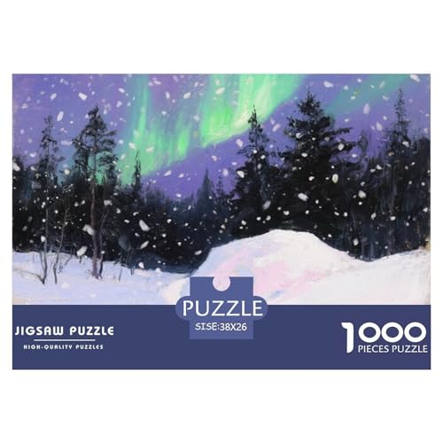 Aurora Stil Puzzles 1000 Teile Bewährter Qualität Erwachsene Kinder Schöne Landschaft Geschicklichkeitsspiel Geschenke Frauen Pädagogisches Spielzeug 38x26cm/1000pcs von QTIVARLEN