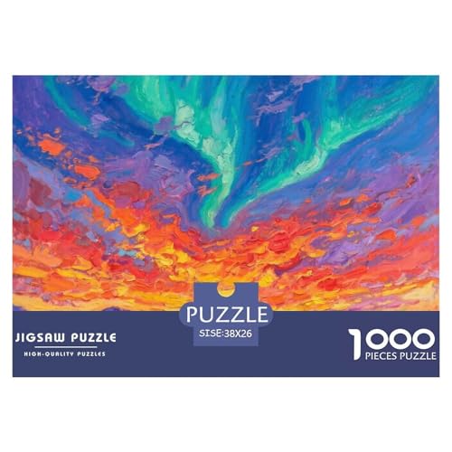 Aurora Stil Puzzles 1000 Teile Bewährter Qualität Erwachsene Kinder Schöne Landschaft Herausforderndes Rätsel Geschenke Männer Wanddekoration 38x26cm/1000pcs von QTIVARLEN