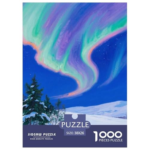 Aurora Stil Puzzles 1000 Teile Bewährter Qualität Für Erwachsene Und Kinder Schöne Landschaft Geschicklichkeitsspiel Geschenke Für Frauen Home Dekoration 38x26cm/1000pcs von QTIVARLEN
