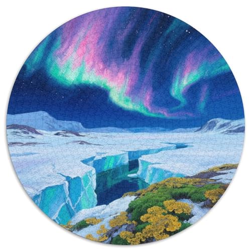 Aurorastil Farbenfrohes Puzzle 1000 Stück Bewährter Qualität Für Erwachsene Und Kinder Schöne Landschaft Geschicklichkeitsspiel Geschenke Für Frauen Wanddekoration 1000pcs (67.5x67.5cm) von QTIVARLEN