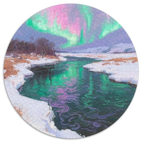 Aurorastil Farbenfrohes Puzzle 1000 Stück Bewährter Qualität Für Erwachsene Und Kinder Schöne Landschaft Puzzlespiele Für Die Ganze Familie Geschenke Für Männer Wanddekoration 1000pcs (67.5x67.5cm) von QTIVARLEN