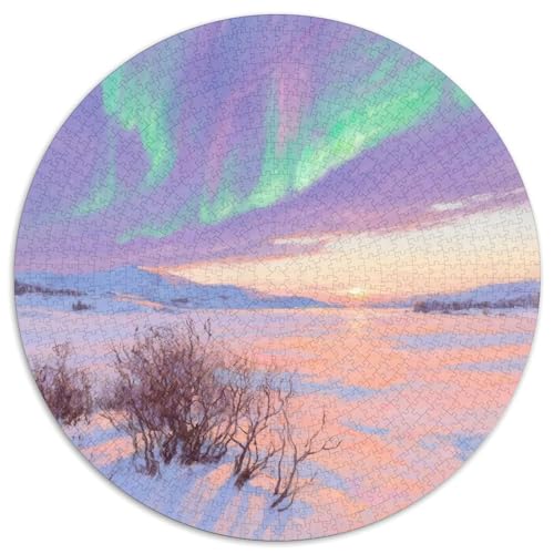 Aurorastil Farbenfrohes Puzzle 1000 Teile Bewährter Qualität Für Erwachsene Und Kinder Schöne Landschaft Herausforderndes Rätsel Geschenke Für Frauen Home Dekoration 1000pcs (67.5x67.5cm) von QTIVARLEN