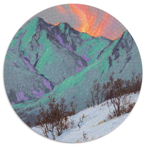 Aurorastil Farbenfrohes Puzzle 1000 Teile Bewährter Qualität Für Erwachsene Und Kinder Schöne Landschaft Herausforderndes Rätsel Geschenke Für Frauen Wanddekoration 1000pcs (67.5x67.5cm) von QTIVARLEN
