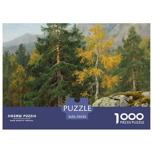 Bergstil Farbenfrohes Puzzle 1000 Teile Bewährter Qualität Erwachsene Kinder Schöne Landschaft Geschicklichkeitsspiel Geschenke Männer Pädagogisches Spielzeug 70x50cm/1000pcs von QTIVARLEN