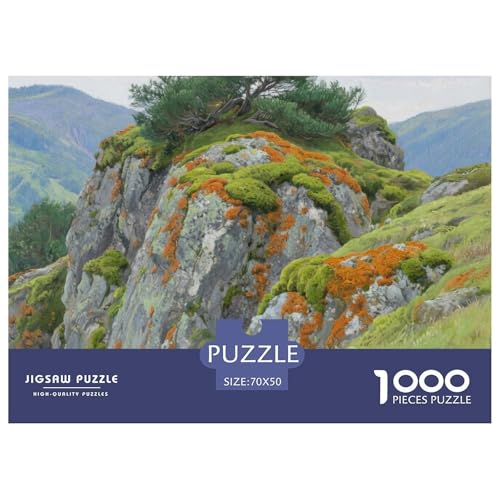 Bergstil Farbenfrohes Puzzle 1000 Teile Bewährter Qualität Erwachsene Kinder Schöne Landschaft Geschicklichkeitsspiel Geschenke Männer Pädagogisches Spielzeug 70x50cm/1000pcs von QTIVARLEN