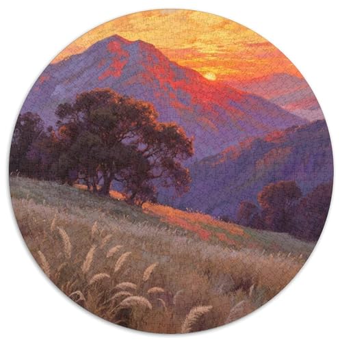 Bergstil Farbenfrohes Puzzle 1000 Teile Bewährter Qualität Für Erwachsene Und Kinder Schöne Landschaft Geschicklichkeitsspiel Geschenke Für Männer Wanddekoration 1000pcs (67.5x67.5cm) von QTIVARLEN