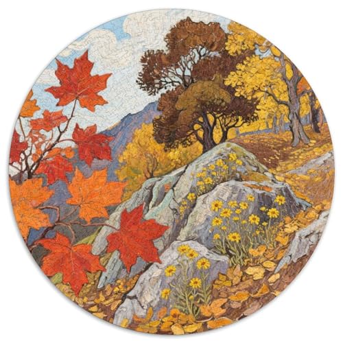 Bergstil Farbenfrohes Puzzle 1000 Teile Bewährter Qualität Für Erwachsene Und Kinder Schöne Landschaft Herausforderndes Rätsel Geschenke Für Männer Pädagogisches Spielzeug 1000pcs (67.5x67.5cm) von QTIVARLEN