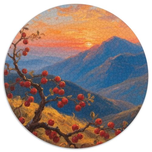 Bergstil Farbenfrohes Puzzle 1000 Teile Bewährter Qualität Für Erwachsene Und Kinder Schöne Landschaft Puzzlespiele Für Die Ganze Familie Geschenke Für Männer Home Dekoration 1000pcs (67.5x67.5cm) von QTIVARLEN