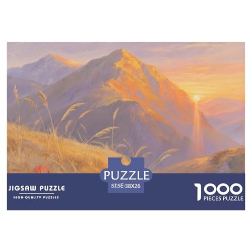Bergstil Farbenfrohes Puzzle 1000 Teile in bewährter Qualität Für Erwachsene Und Kinder Puzzlespiele Für Familie Geschenke Für Frauen Pädagogisches Spielzeug 38x26cm/1000pcs von QTIVARLEN