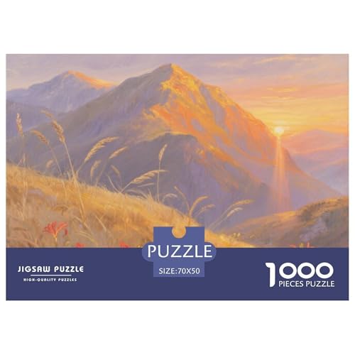 Bergstil Farbenfrohes Puzzle 1000 Teile in bewährter Qualität Für Erwachsene Und Kinder Puzzlespiele Für Familie Geschenke Für Männer Pädagogisches Spielzeug 70x50cm/1000pcs von QTIVARLEN
