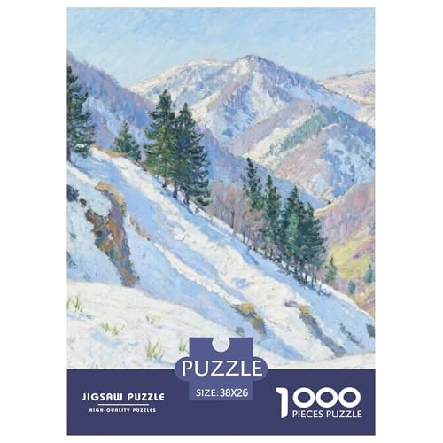 Bergstil Puzzles 1000 Teile Bewährter Qualität Für Erwachsene Und Kinder Schöne Landschaft Herausforderndes Rätsel Geschenke Für Männer Pädagogisches Spielzeug 38x26cm/1000pcs von QTIVARLEN