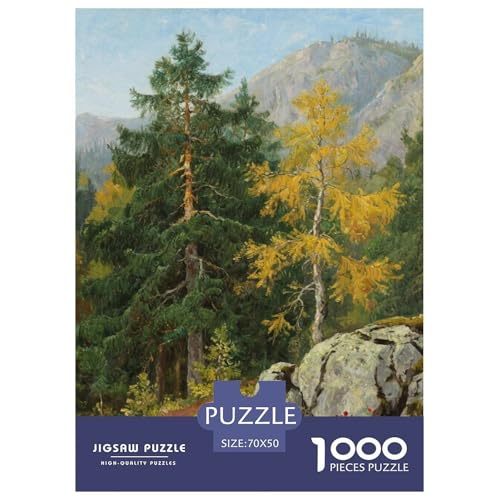 Bergstil Puzzles 1000 Teile Bewährter Qualität Für Erwachsene Und Kinder Schöne Landschaft Puzzlespiele Für Die Ganze Familie Geschenke Für Frauen Pädagogisches Spielzeug 70x50cm/1000pcs von QTIVARLEN
