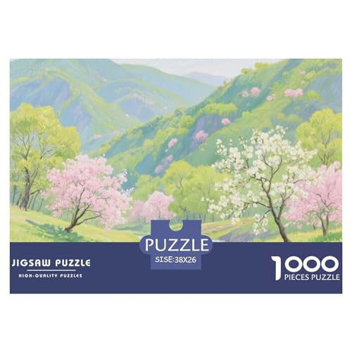 Bergstil Puzzles 1000 Teile in bewährter Qualität Für Erwachsene Und Kinder Herausforderndes Rätsel Geschenke Für Männer Home Dekoration 38x26cm/1000pcs von QTIVARLEN
