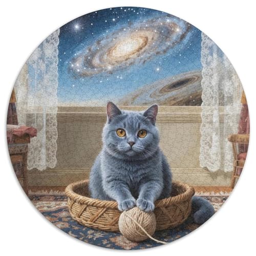 Britische Kurzhaare Farbenfrohes Puzzle 1000 Stück Bewährter Qualität Geschenke Für Frauen Home Dekoration 1000pcs (67.5x67.5cm) von QTIVARLEN