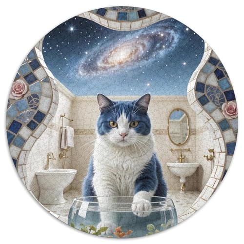 Britische Kurzhaare Farbenfrohes Puzzle 1000 Stück Bewährter Qualität Geschenke Für Frauen Wanddekoration 1000pcs (67.5x67.5cm) von QTIVARLEN